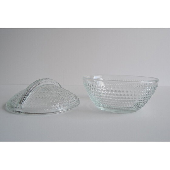 Image 1 of Bonbonnière vintage en verre par Adolf Matura pour la verrerie de Libochovice, 1970