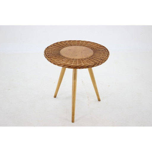 Table d'appoint vintage par Jan Kalous pour Uluv, Tchécoslovaquie, 1970