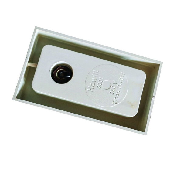 Image 1 of Paire de lampes de table vintage en verre bullé par Hawill, 1960