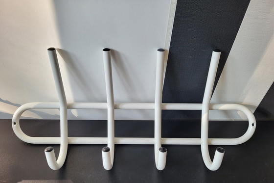 Image 1 of Porte-manteau mural vintage en métal des années 1980 Memphis Style Postmodern