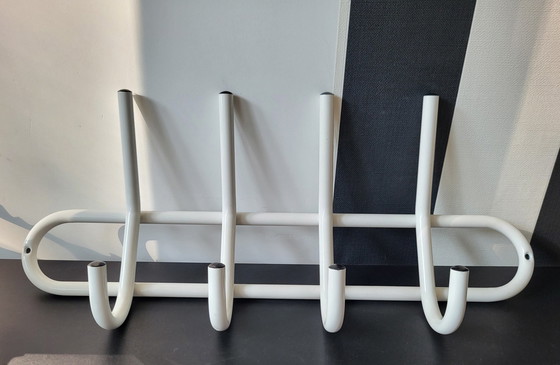 Image 1 of Porte-manteau mural vintage en métal des années 1980 Memphis Style Postmodern