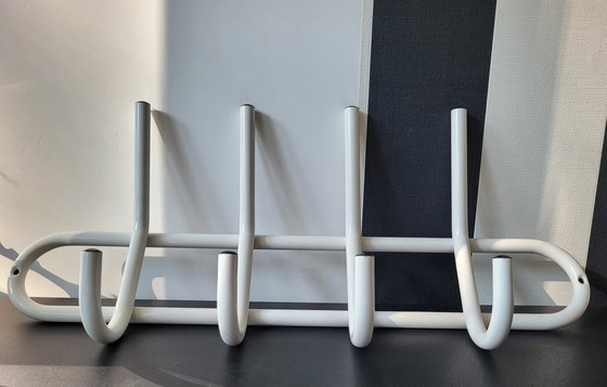 Image 1 of Porte-manteau mural vintage en métal des années 1980 Memphis Style Postmodern