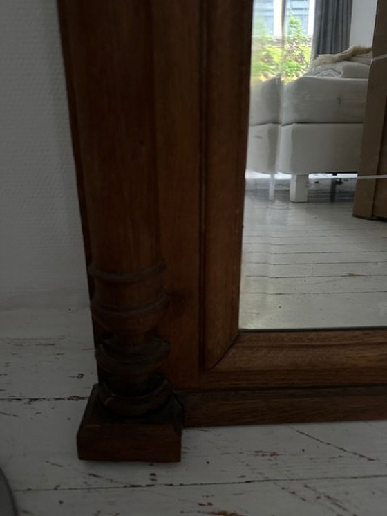 Image 1 of Miroir Cheminée en bois