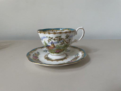 Royal Albert - Tasse et soucoupe "Oiseau de Chelsea"