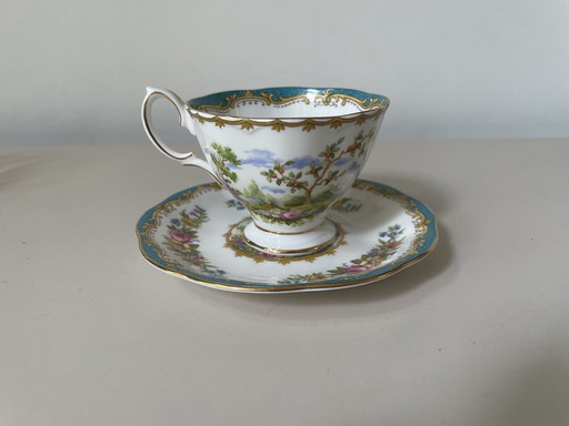 Royal Albert - Tasse et soucoupe "Oiseau de Chelsea"