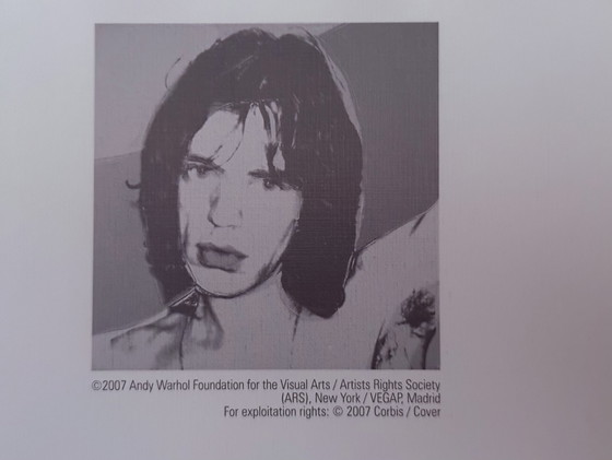 Image 1 of Andy Warhol : "Mick Jagger, 1975". ©2007 Fondation Andy Warhol pour les arts visuels, New York.