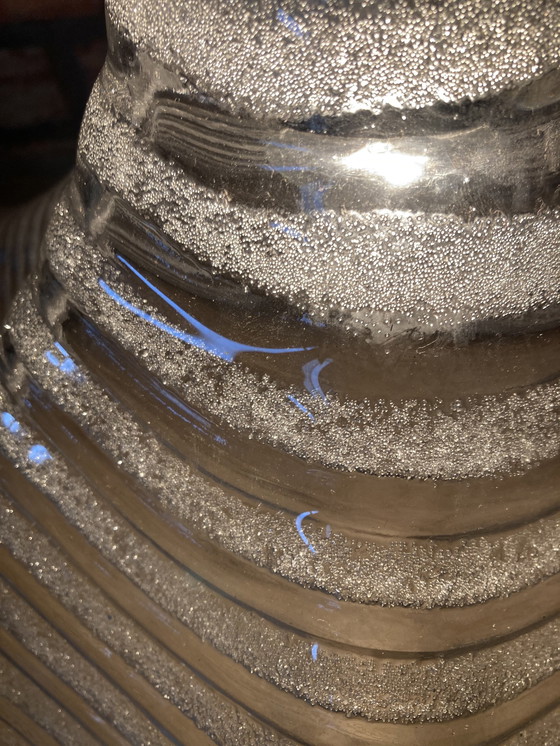 Image 1 of Lampe en verre glacé en verre épais