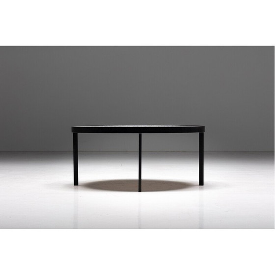 Image 1 of Table basse vintage en mosaïque et aluminium par Raf Verjans, Belgique 1970