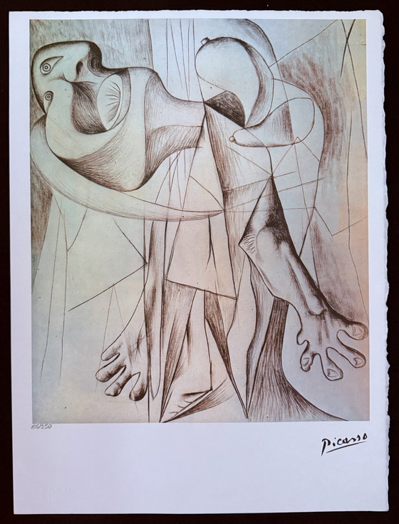 Image 1 of Pablo Picasso : lithographie numérotée 66/250.