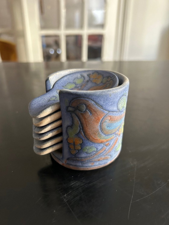 Image 1 of Cendriers Individuels En Céramique 1970