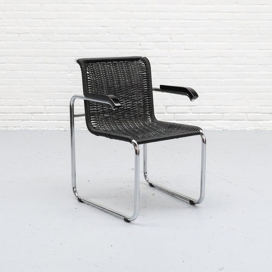 Image 1 of Chaise Bauhaus à structure tubulaire