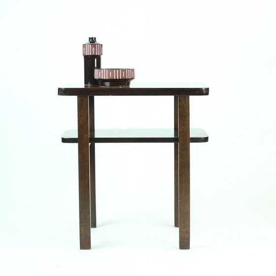 Image 1 of Table basse vintage en placage de noyer pour Up Zavody, Tchécoslovaquie 1930