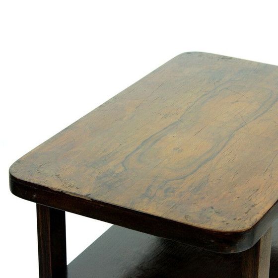 Image 1 of Table basse vintage en placage de noyer pour Up Zavody, Tchécoslovaquie 1930
