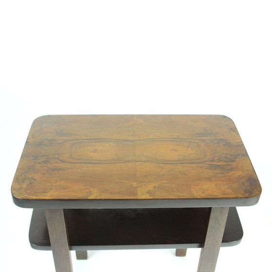 Image 1 of Table basse vintage en placage de noyer pour Up Zavody, Tchécoslovaquie 1930