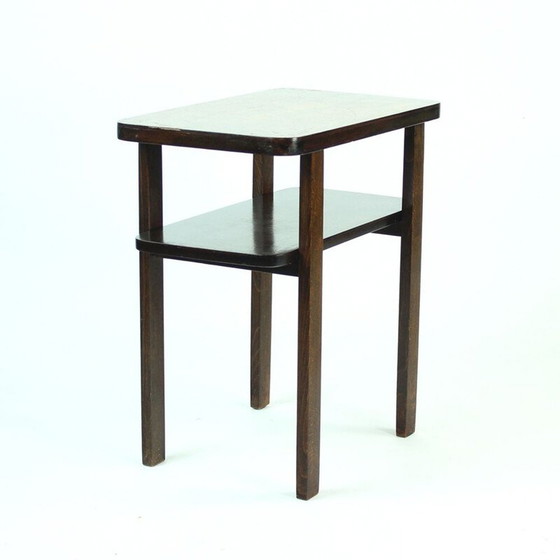 Image 1 of Table basse vintage en placage de noyer pour Up Zavody, Tchécoslovaquie 1930