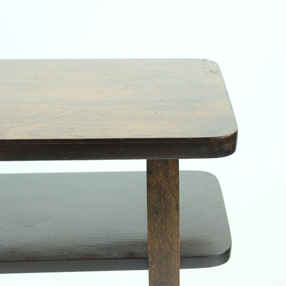 Image 1 of Table basse vintage en placage de noyer pour Up Zavody, Tchécoslovaquie 1930