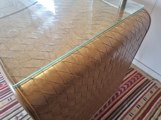 Image 1 of Bureau Vintage Boomerang Style Art Déco Erable