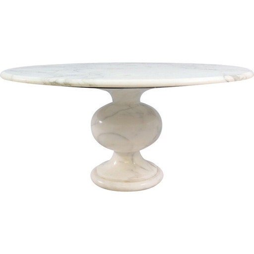 Table basse vintage en marbre, Italie 1970