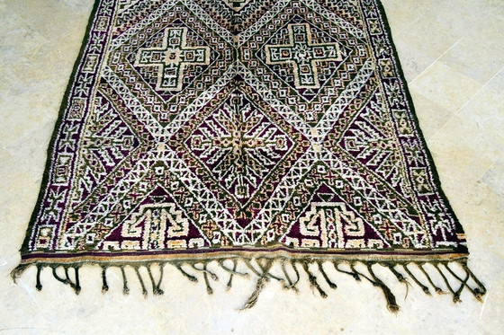 Image 1 of Tapis marocain vintage Marmoucha 410 x 185 cm