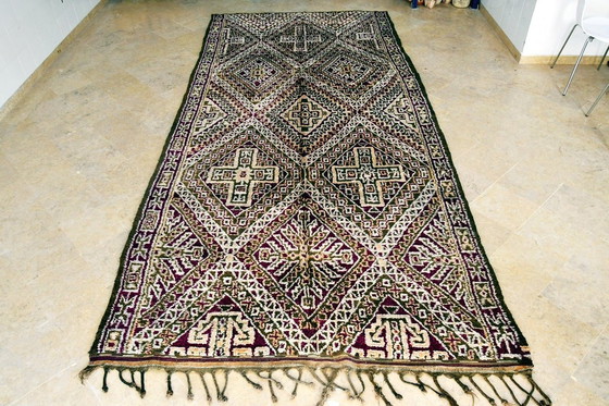 Image 1 of Tapis marocain vintage Marmoucha 410 x 185 cm