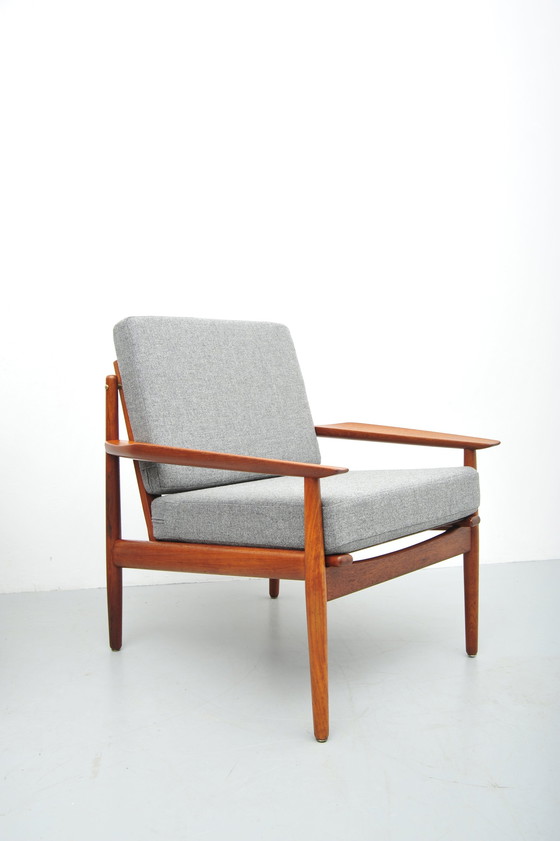 Image 1 of 2x Glostrup Lounge Chair en teck 1958
