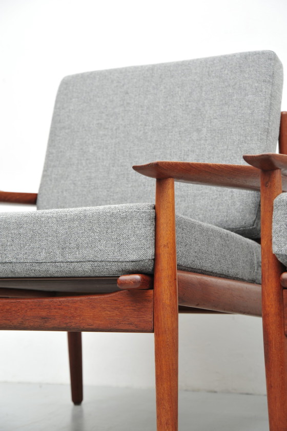 Image 1 of 2x Glostrup Lounge Chair en teck 1958