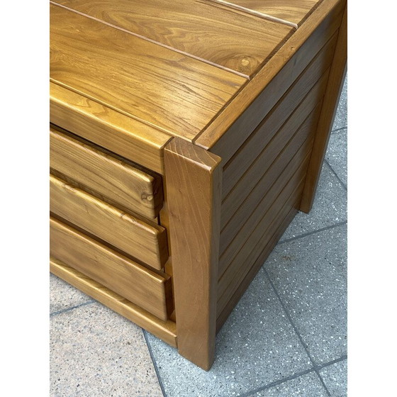 Image 1 of Commode vintage en bois d'orme massif par Regain