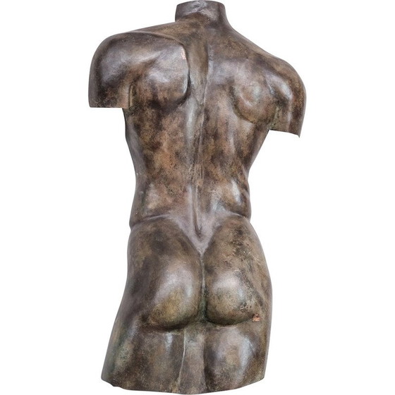 Image 1 of Sculpture vintage en laiton patiné, France 1950s