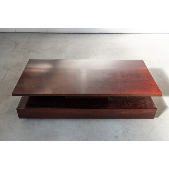 Image 1 of Table basse vintage en acajou, 1980