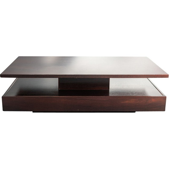 Image 1 of Table basse vintage en acajou, 1980