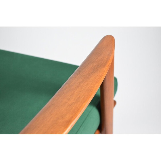 Image 1 of Fauteuil vintage en teck et tissu pour Swarzędz, 1960