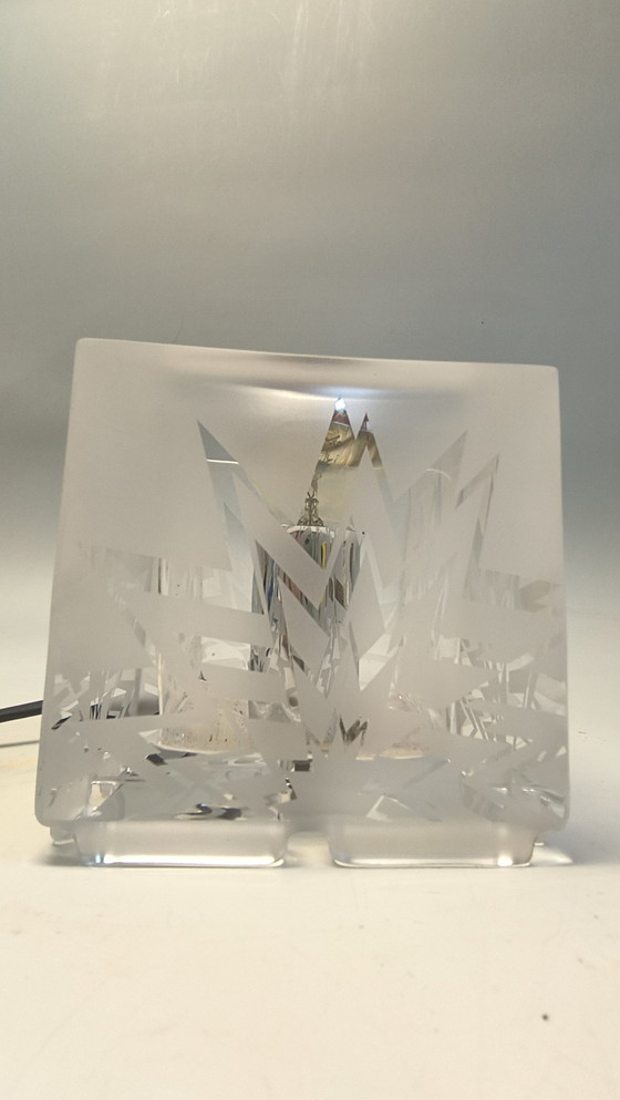 Image 1 of 2 Nachtmann Leuchten Lampe cubique en verre