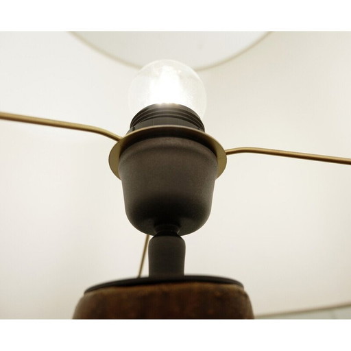 Lampe de table en céramique du milieu du siècle, Belgique années 1960