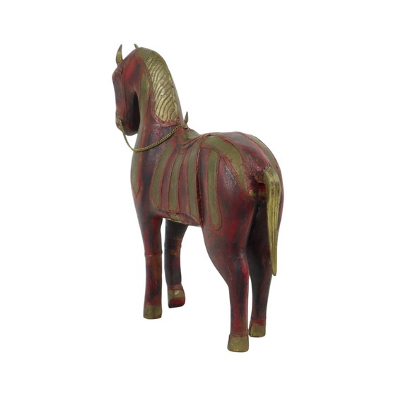 Image 1 of Cheval Marwari en bois