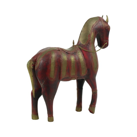 Image 1 of Cheval Marwari en bois