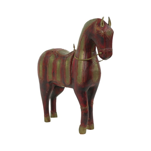 Cheval Marwari en bois