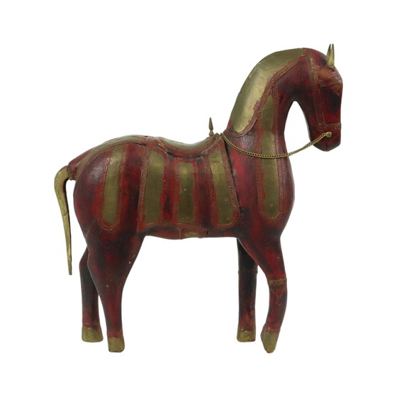 Image 1 of Cheval Marwari en bois