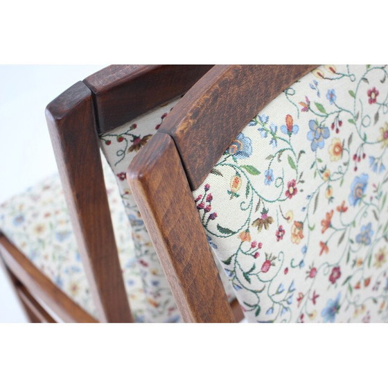 Image 1 of Ensemble de 4 chaises de salle à manger vintage en bois de hêtre, Tchécoslovaquie, années 1950