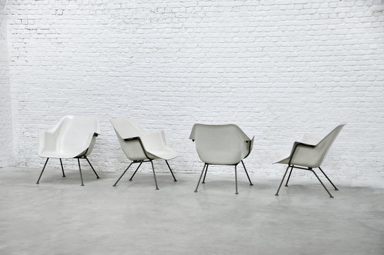 Image 1 of Chaises Modèle 416 par Wim Rietveld & André Cordemeyer pour Gispen, ensemble de 4, 1957