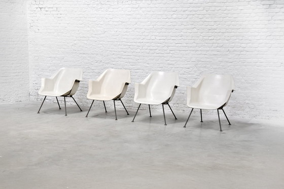 Image 1 of Chaises Modèle 416 par Wim Rietveld & André Cordemeyer pour Gispen, ensemble de 4, 1957