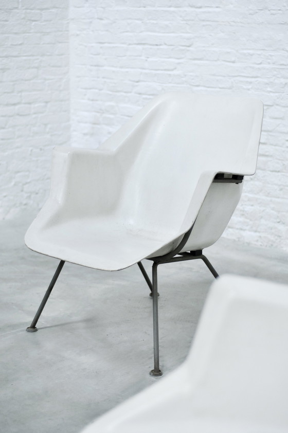 Image 1 of Chaises Modèle 416 par Wim Rietveld & André Cordemeyer pour Gispen, ensemble de 4, 1957