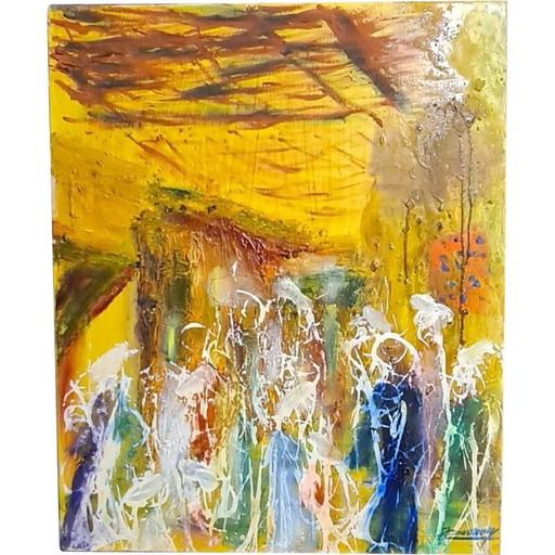 Peinture abstraite vintage