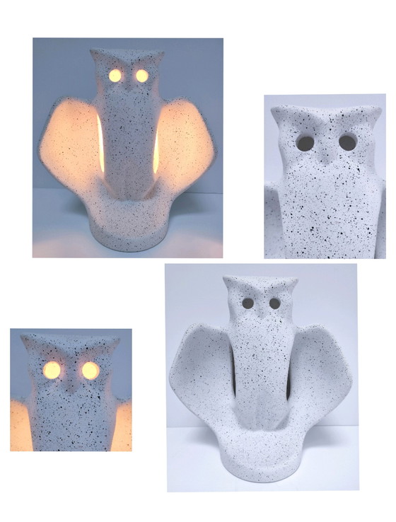 Image 1 of Lampe Chouette Design Céramique Années 80
