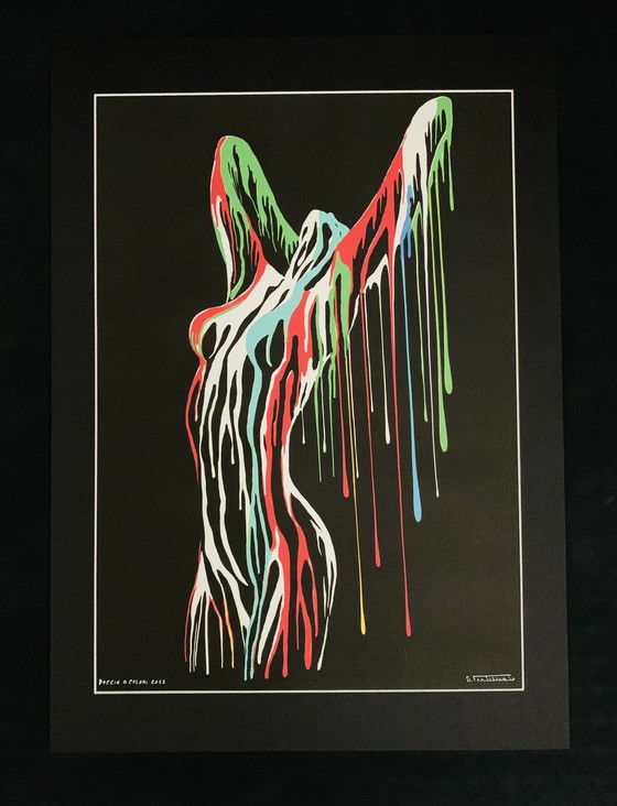 Image 1 of Giuseppe Fortunato : "Doccia A Colori, 2023". No. 3/96. Signé Giclèe.