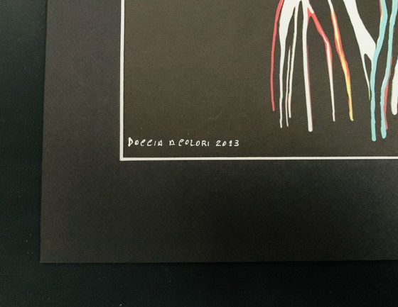 Image 1 of Giuseppe Fortunato : "Doccia A Colori, 2023". No. 3/96. Signé Giclèe.