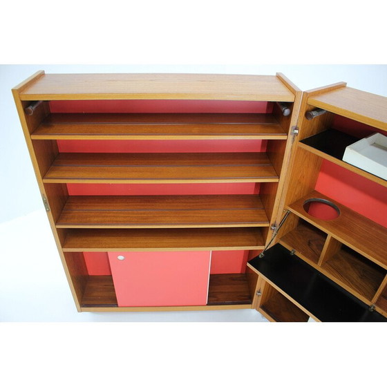 Image 1 of Meuble de bar pliant vintage en teck par Johannes Andersen, Danemark années 1960