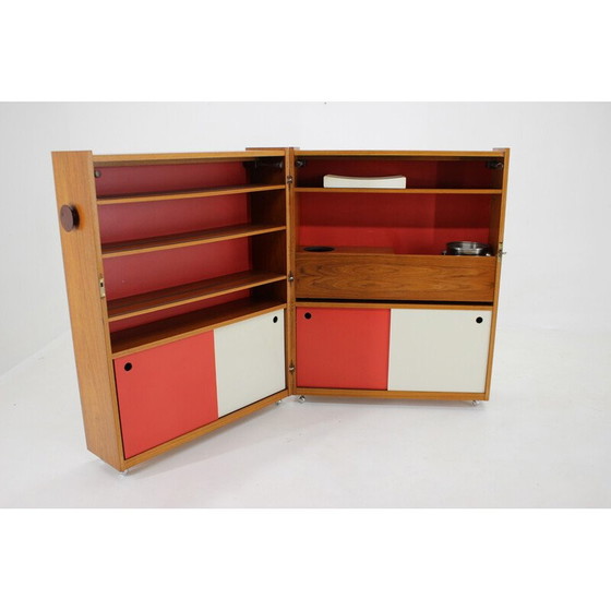 Image 1 of Meuble de bar pliant vintage en teck par Johannes Andersen, Danemark années 1960