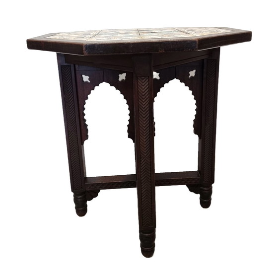 Image 1 of Table d'appoint vintage du sud de l'Europe à plateau carrelé 2Th Half 20S