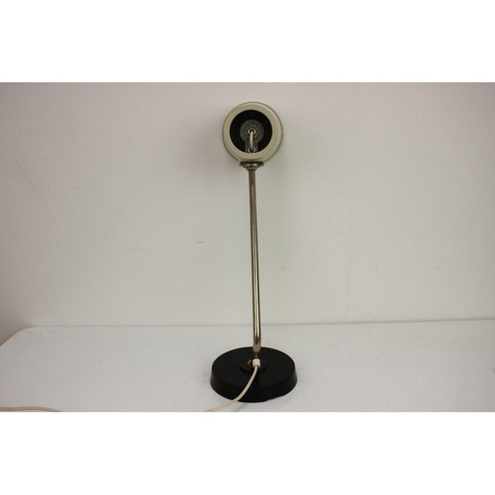 Image 1 of Lampe de table vintage en métal et chrome, Tchécoslovaquie 1960