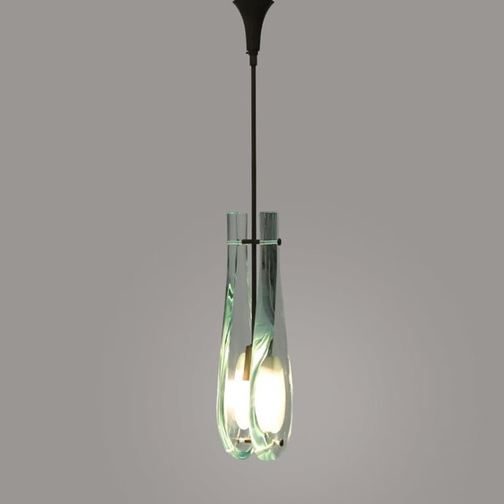 Image 1 of Lampe suspendue vintage modèle "2259" par Max Ingrand pour Fontana Arte, années 1950